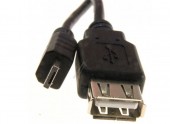 Cabluri si conectica - ADAPTOR MICRO-USB-A-TATA/USB-A-MAMA 2.0, 30CM