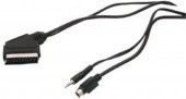 Cabluri si conectica - CABLU SCART/S-VHS(4PINI)+JACK ST.3.5MM SCART 48 1.5M    