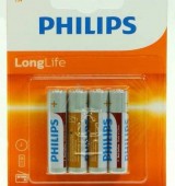 Componente electronice - BATERII R03 1.5V MICRO LONGLIFE AAA ZINC - CARBON PHILIPS