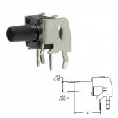 Componente electronice - TACT SWITCH VERTICAL 4P 12V 50MA 6X6X3,5MM BUTON 6MM